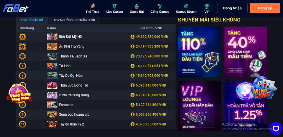 Slot cổ điển tại ribbet